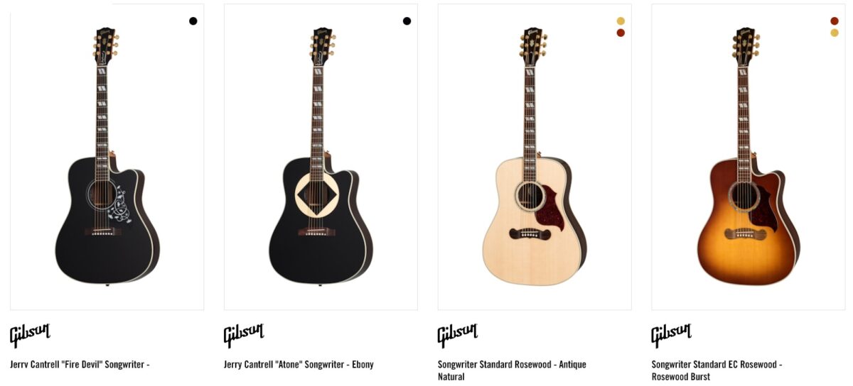 Gibson songwriter collection